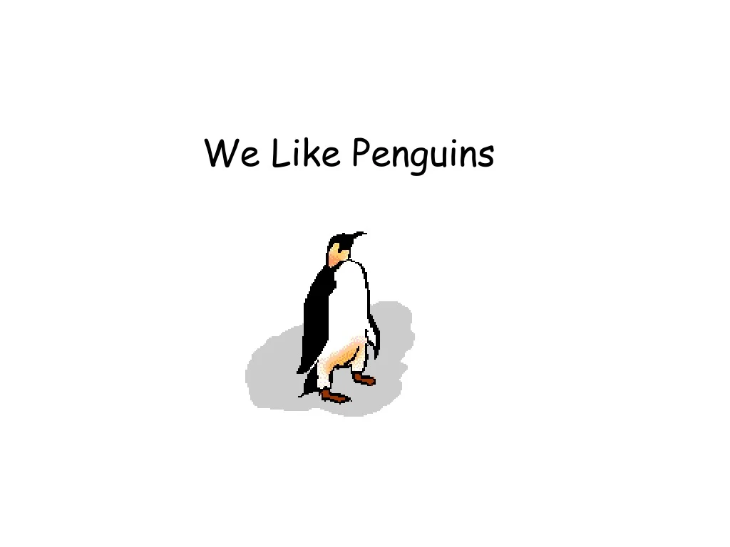 we like penguins