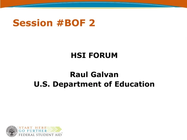 Session #BOF 2
