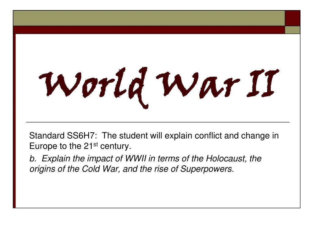 world war ii