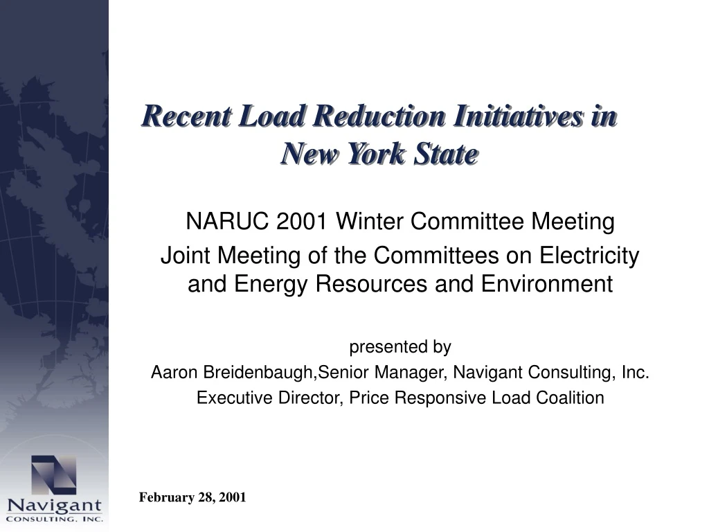 recent load reduction initiatives in new york state