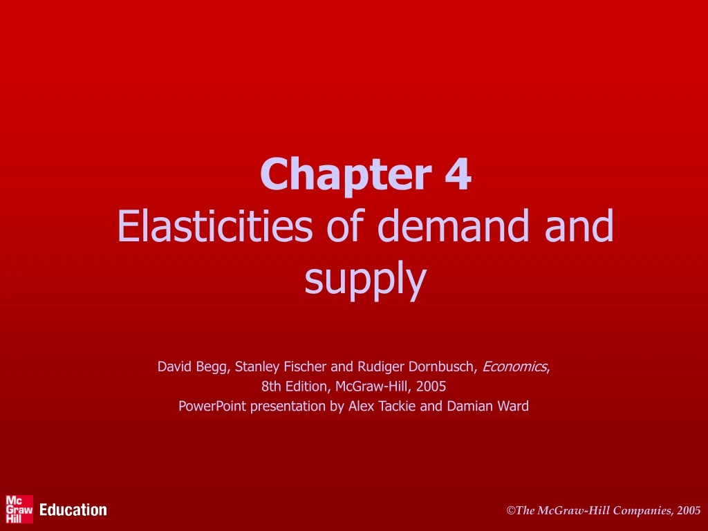 chapter 4 elasticities of demand and supply