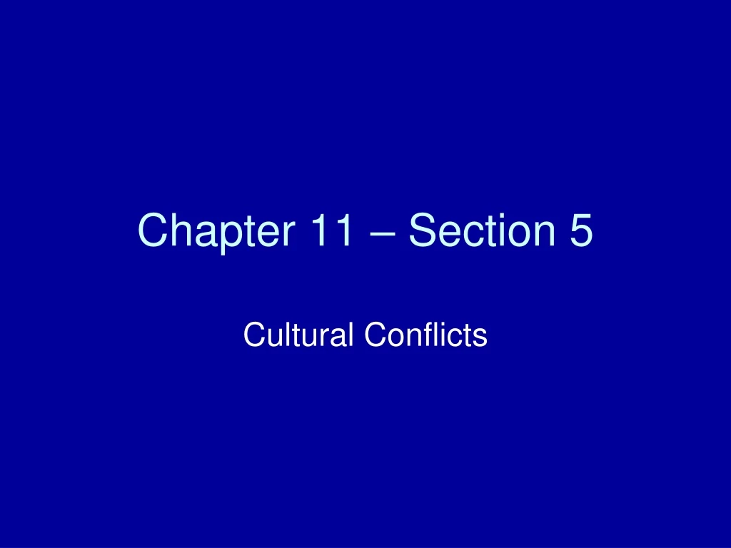 chapter 11 section 5