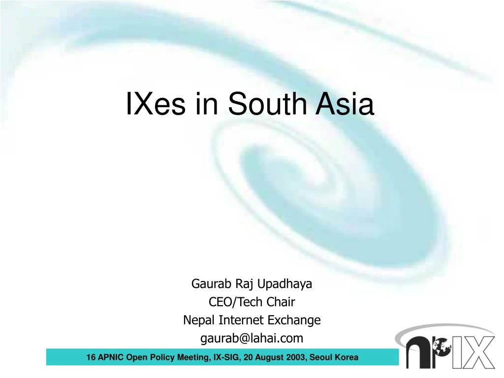 ixes in south asia