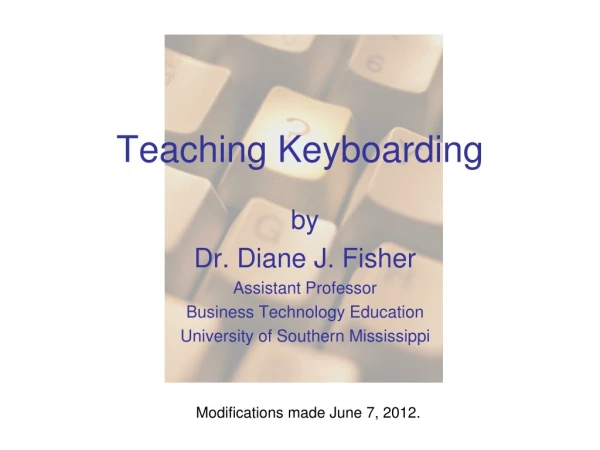 Teaching Keyboarding
