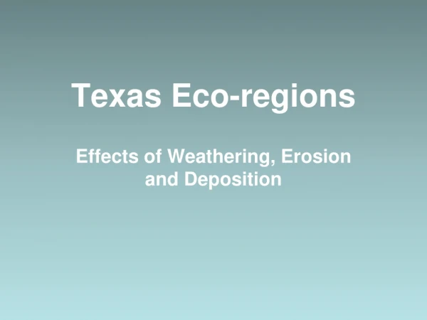 Texas Eco-regions