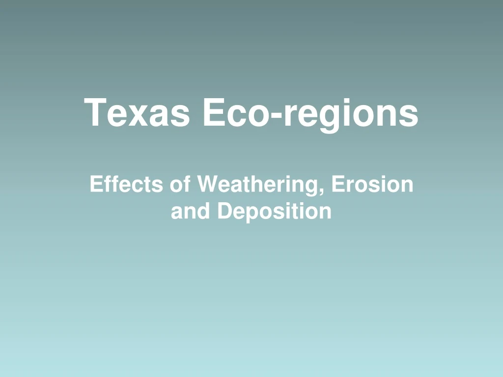 texas eco regions