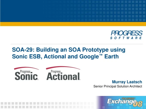 SOA-29: Building an SOA Prototype using Sonic ESB, Actional and Google ™ Earth