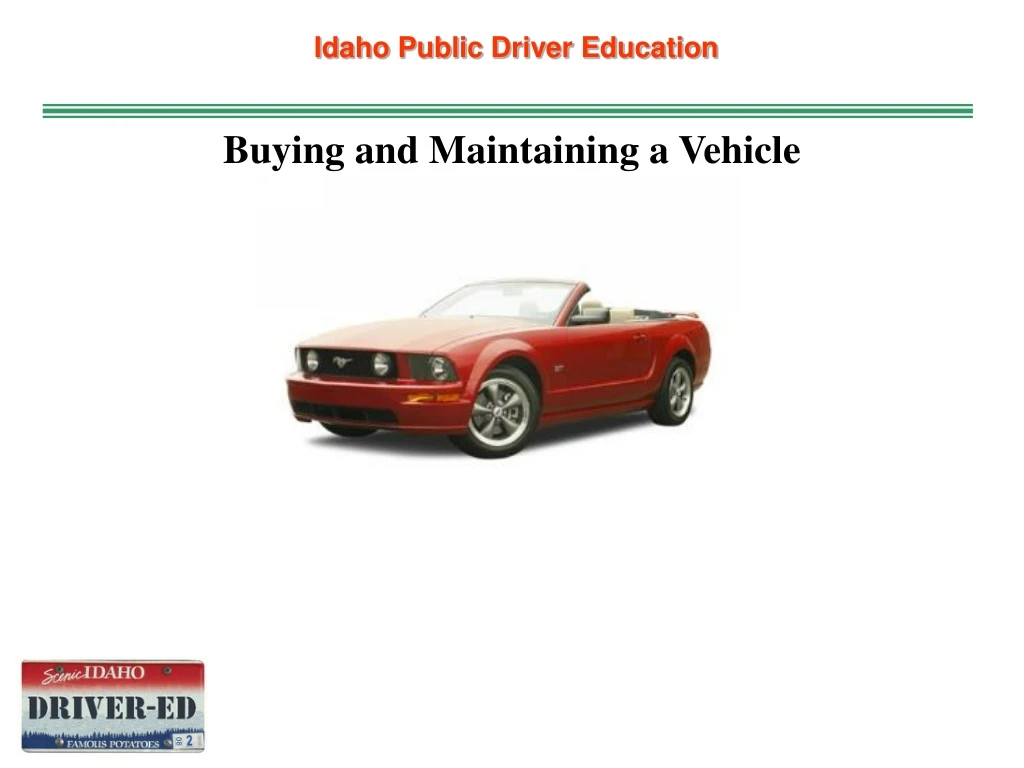 idaho public driver education