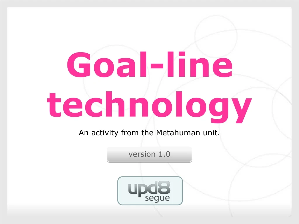 goal line technology an activity from