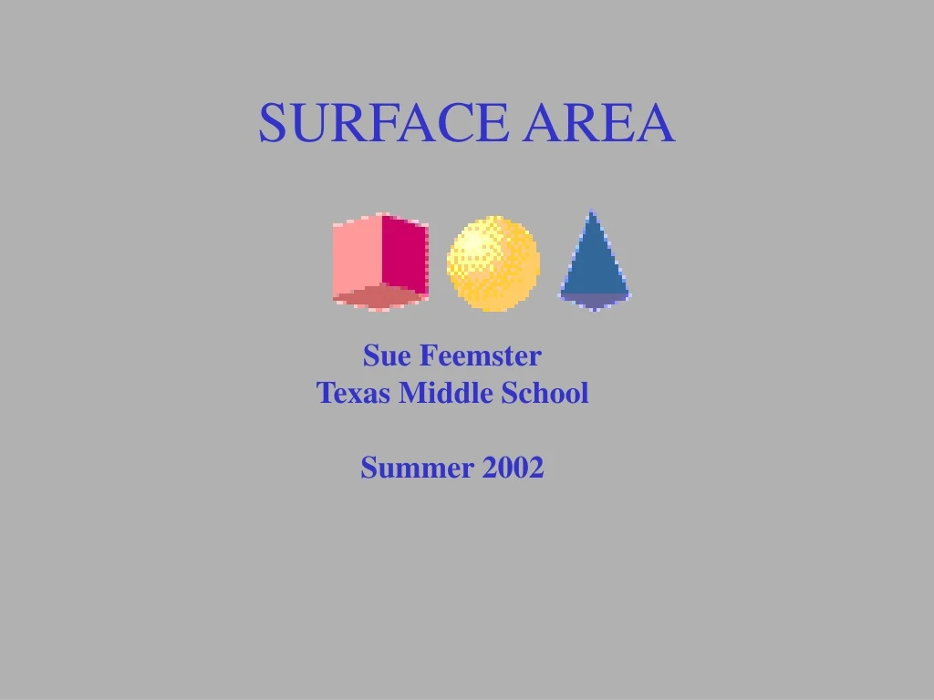 surface area