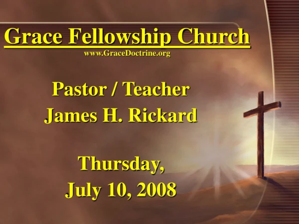 Grace Fellowship Church GraceDoctrine