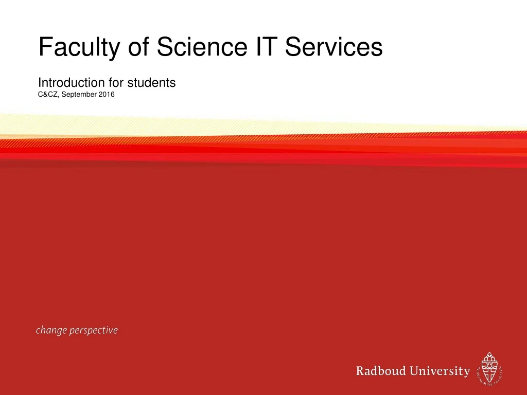 faculty of science it services