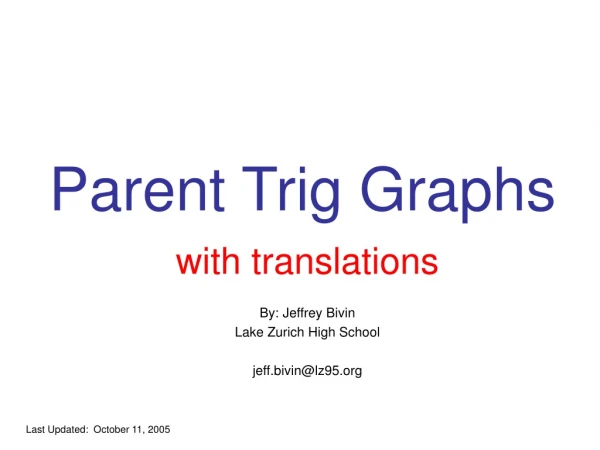 Parent Trig Graphs