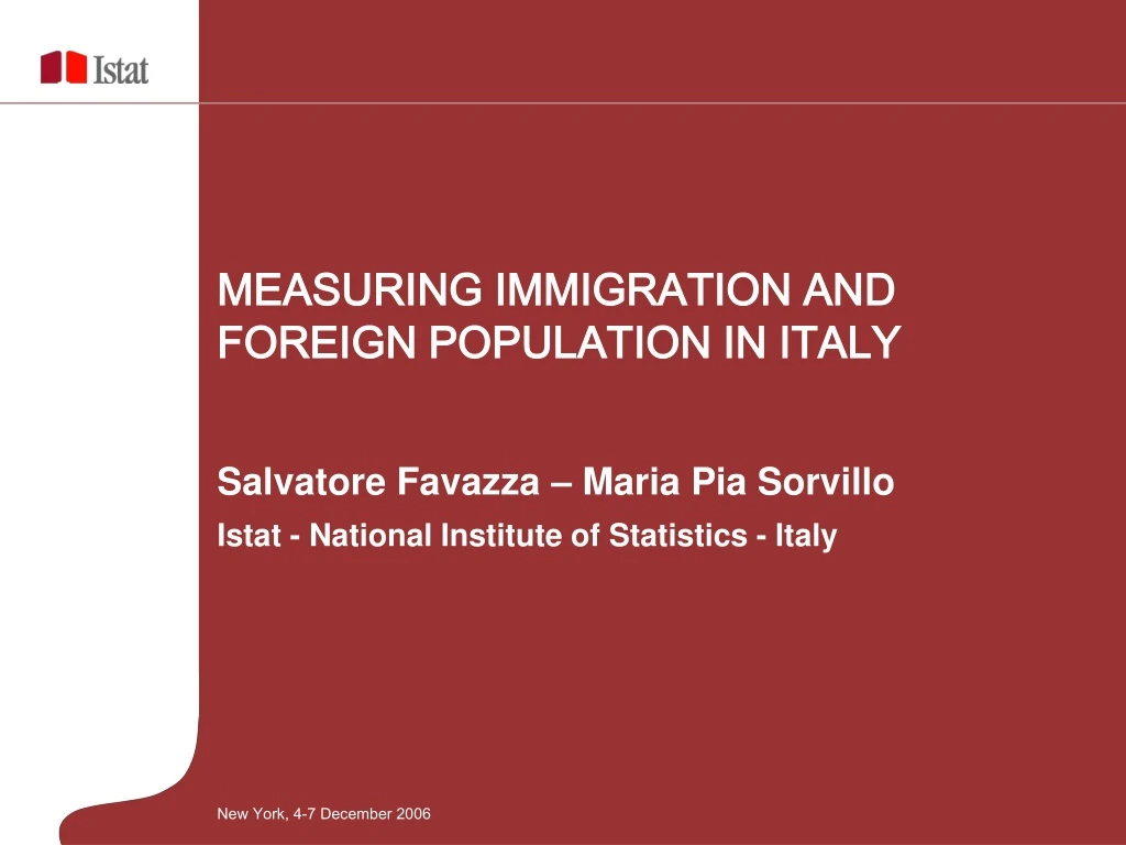 measuring immigration and foreign population