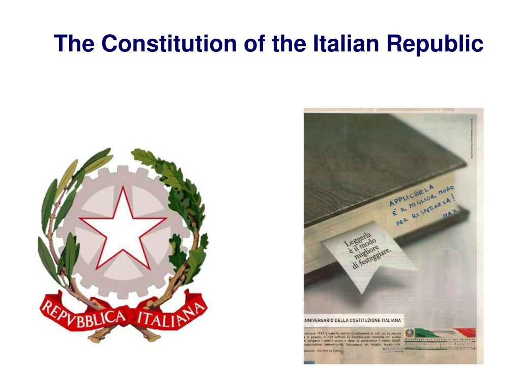 the constitution of the italian republic