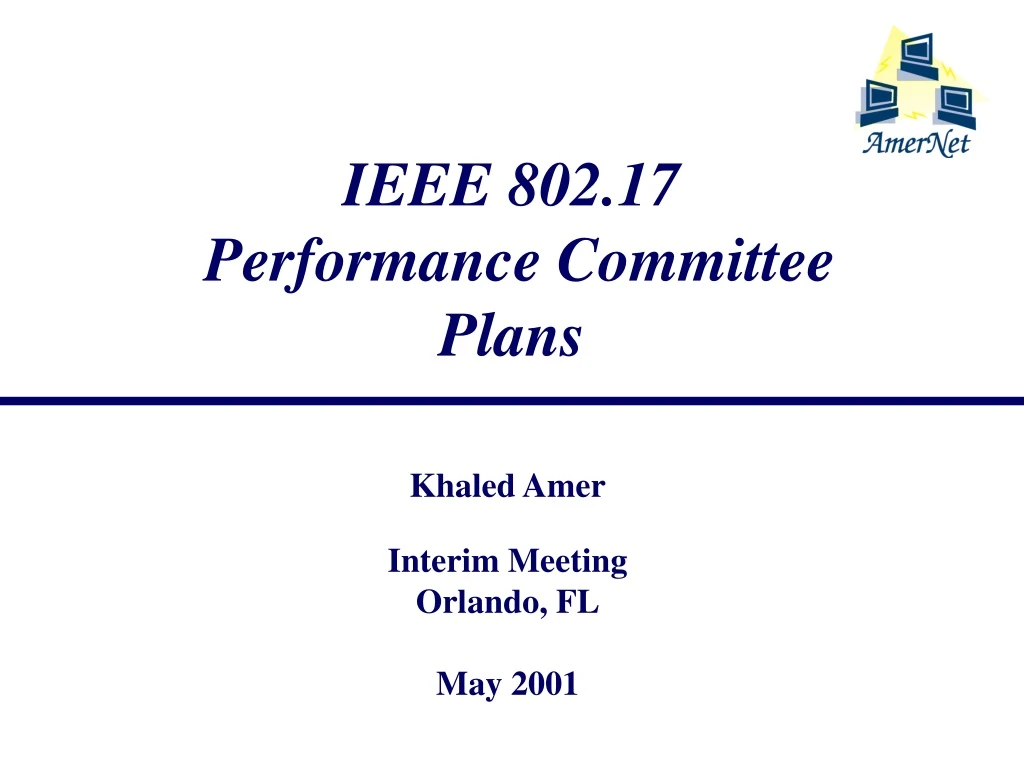 ieee 802 17 performance committee plans