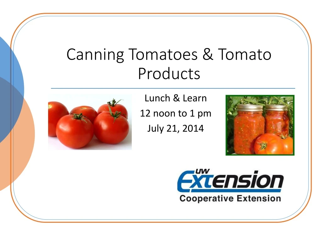 canning tomatoes tomato products