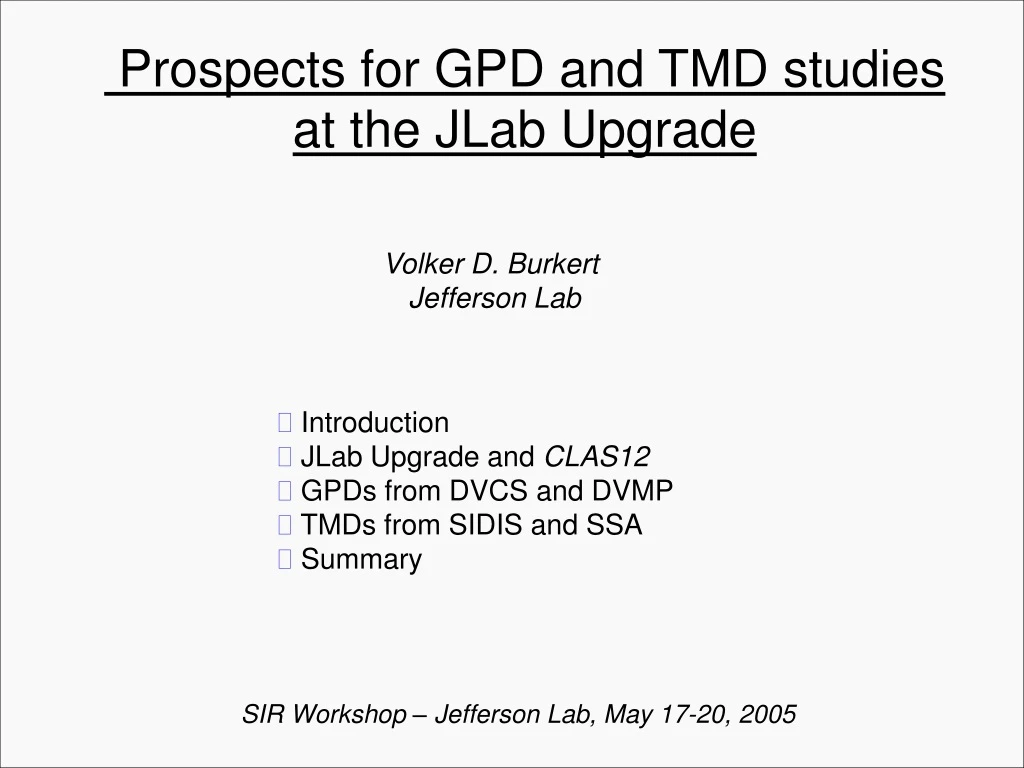 prospects for gpd and tmd studies at the jlab