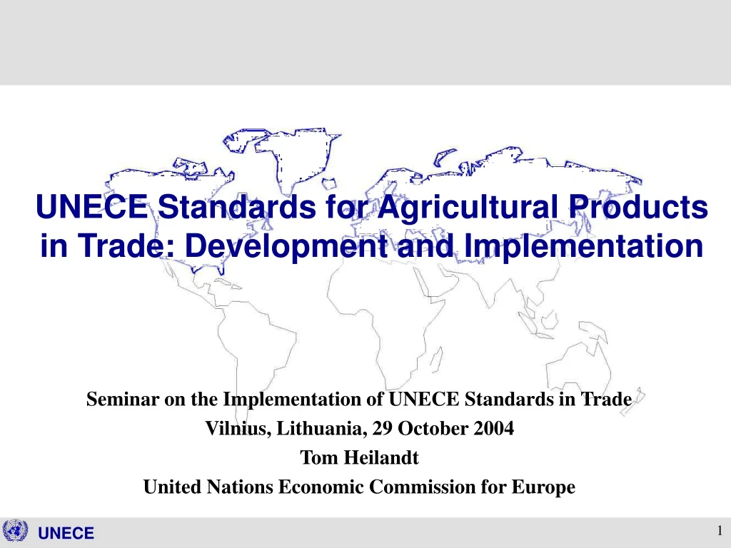 unece standards for agricultural products