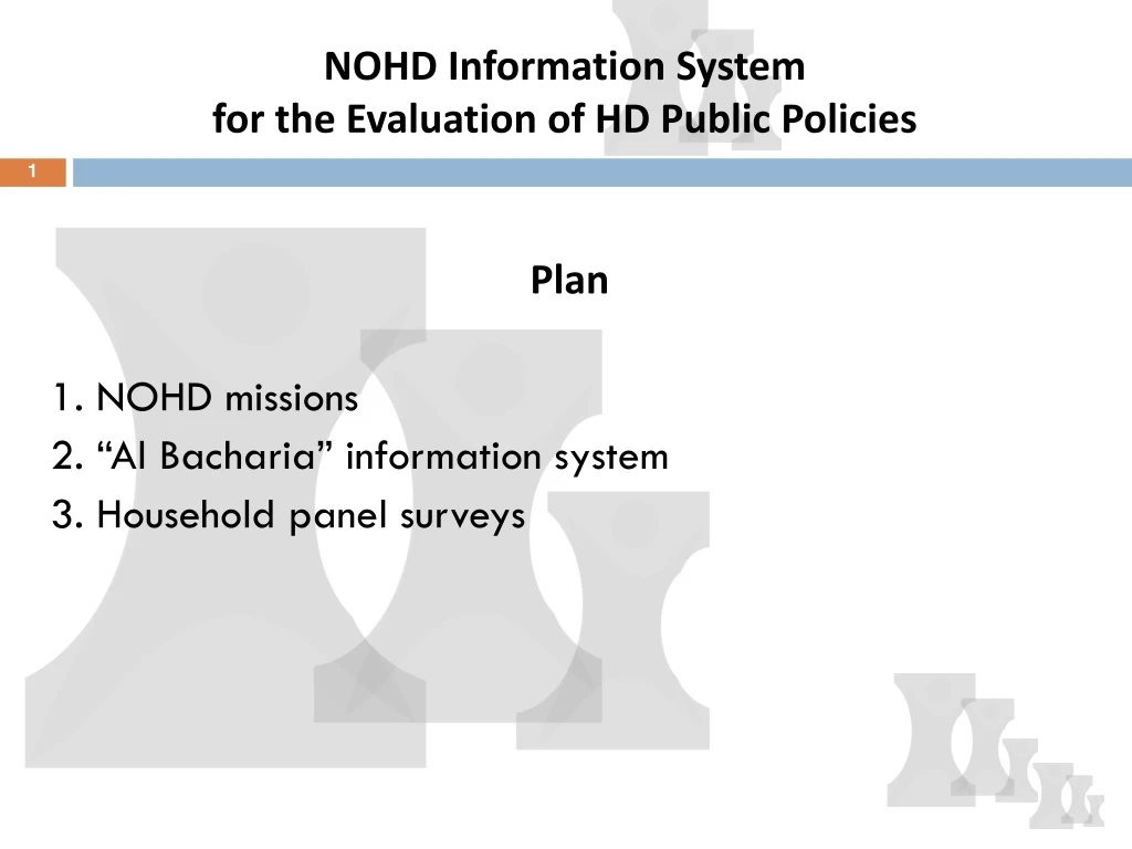 nohd information system for the evaluation