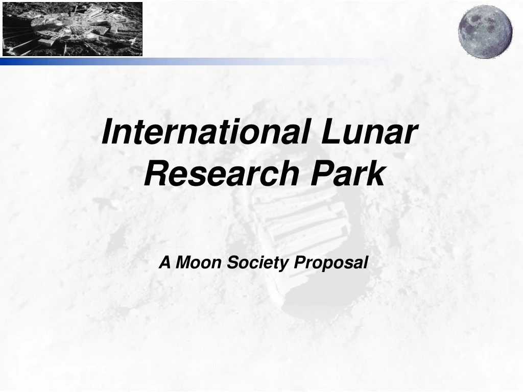 international lunar research park