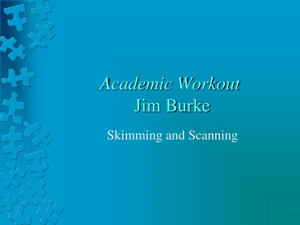 academic workout jim burke