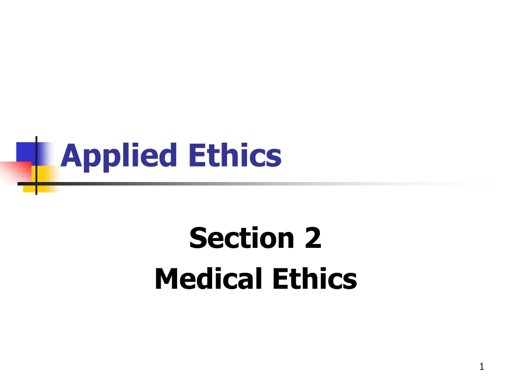 applied ethics