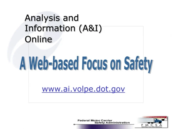 Analysis and Information (A&amp;I) Online