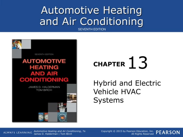 Hybrid and Electric Vehicle HVAC Systems