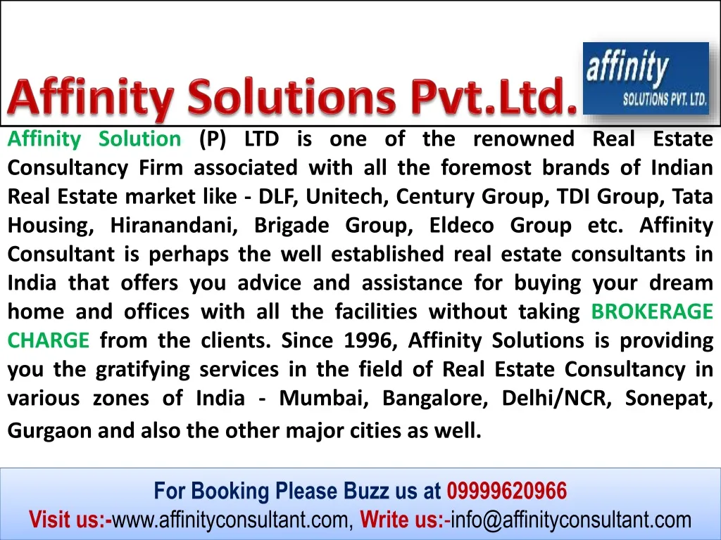 affinity solutions pvt ltd