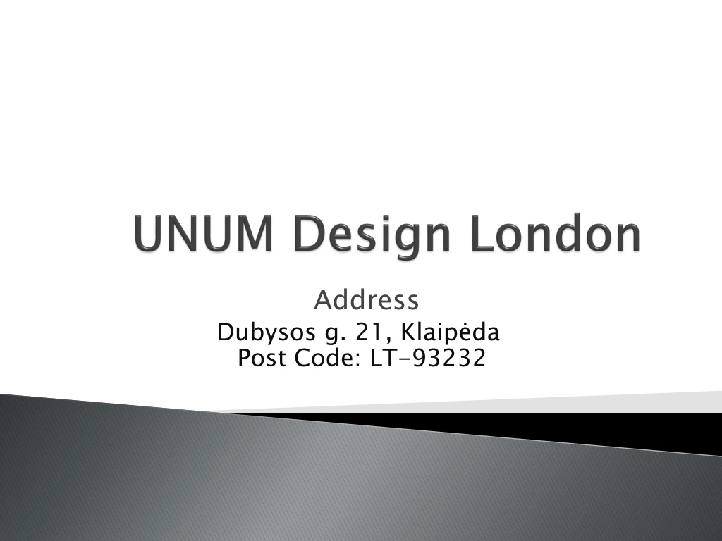 unum design london