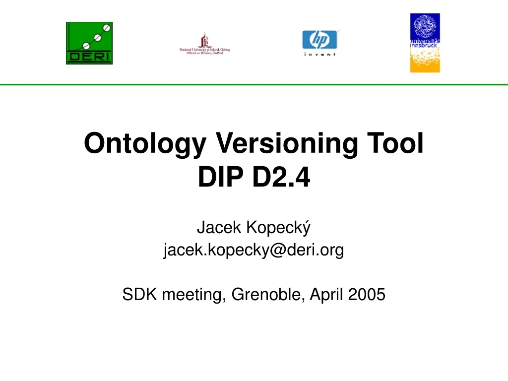 ontology versioning tool dip d2 4