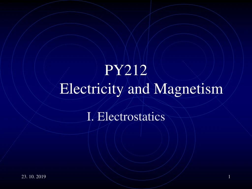 py212 electricity and magnetism