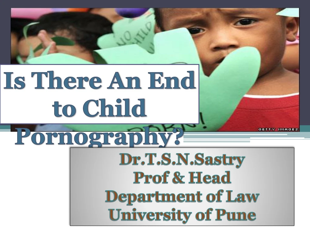 is there an end to child ponography