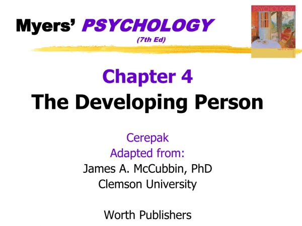 Myers’ PSYCHOLOGY 				(7th Ed)