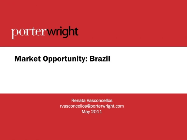 Market Opportunity: Brazil