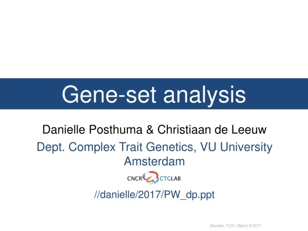 Gene-set analysis