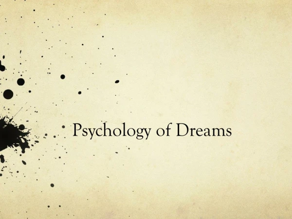 Psychology of Dreams