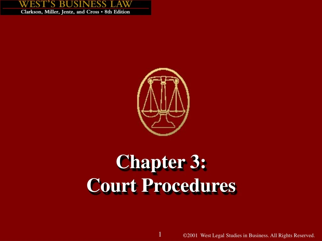 chapter 3 court procedures