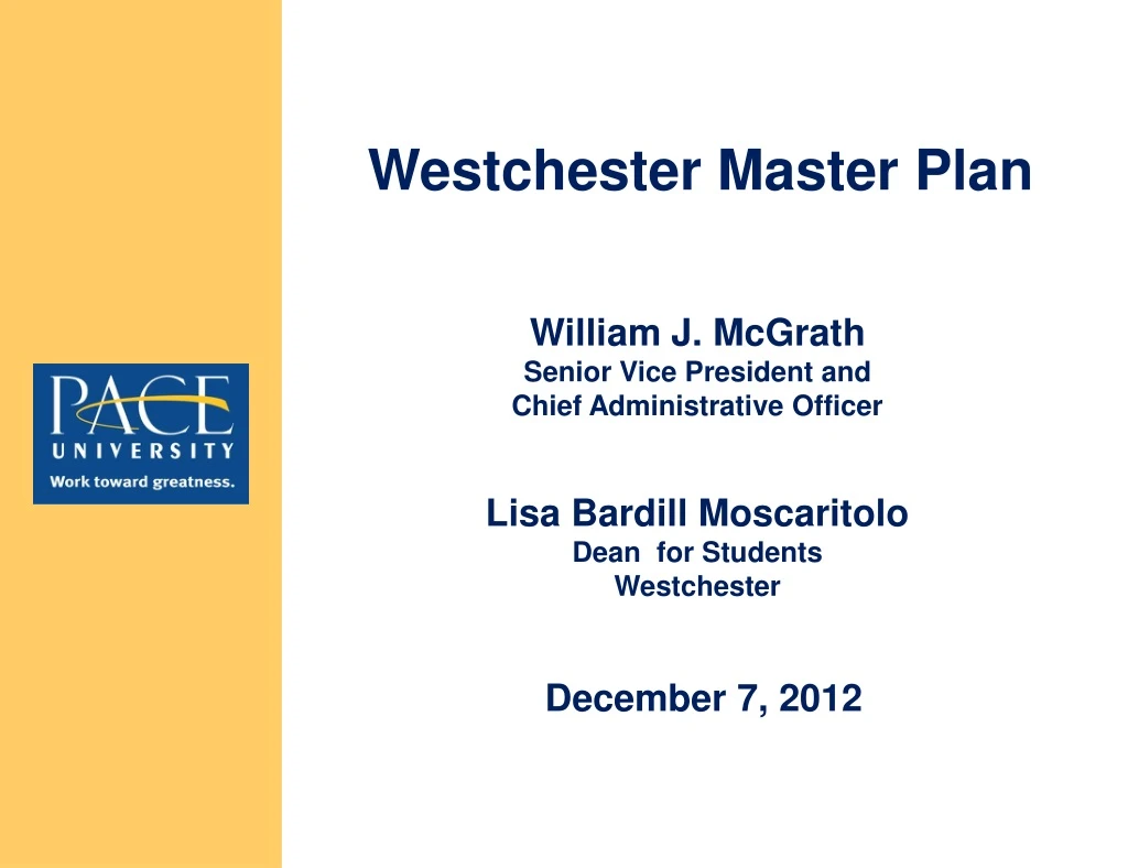 westchester master plan