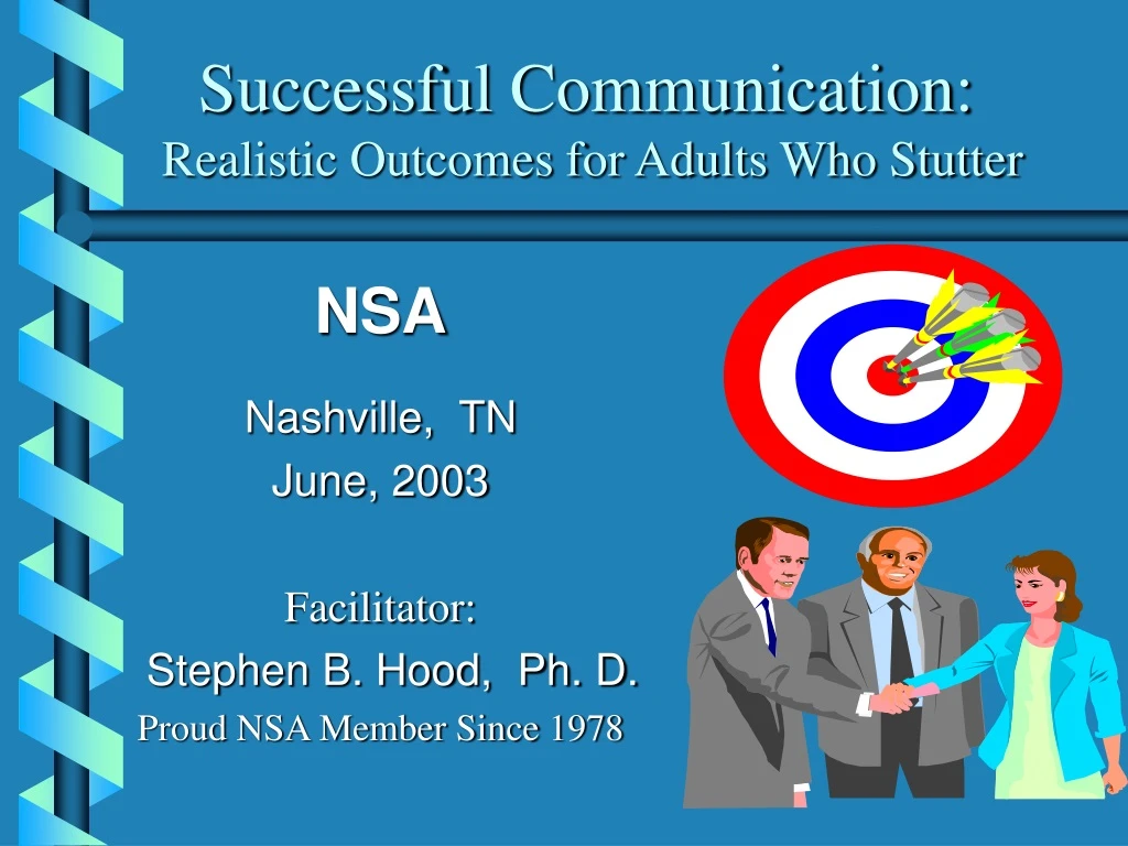 successful communication realistic outcomes for adults who stutter