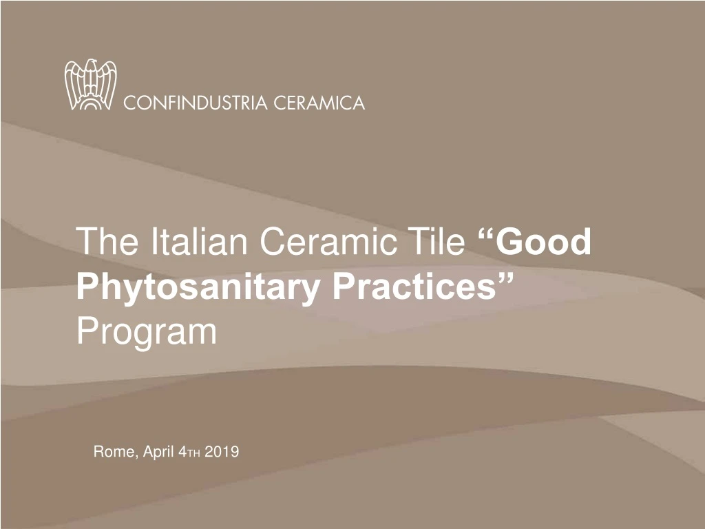 the italian ceramic tile good phytosanitary