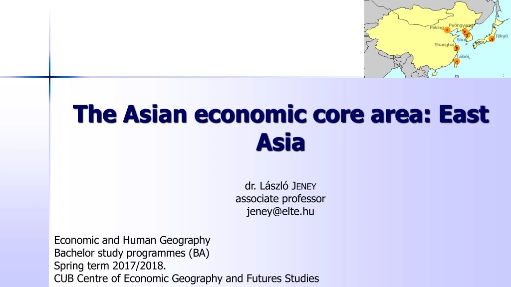 the asian economic core area east asia