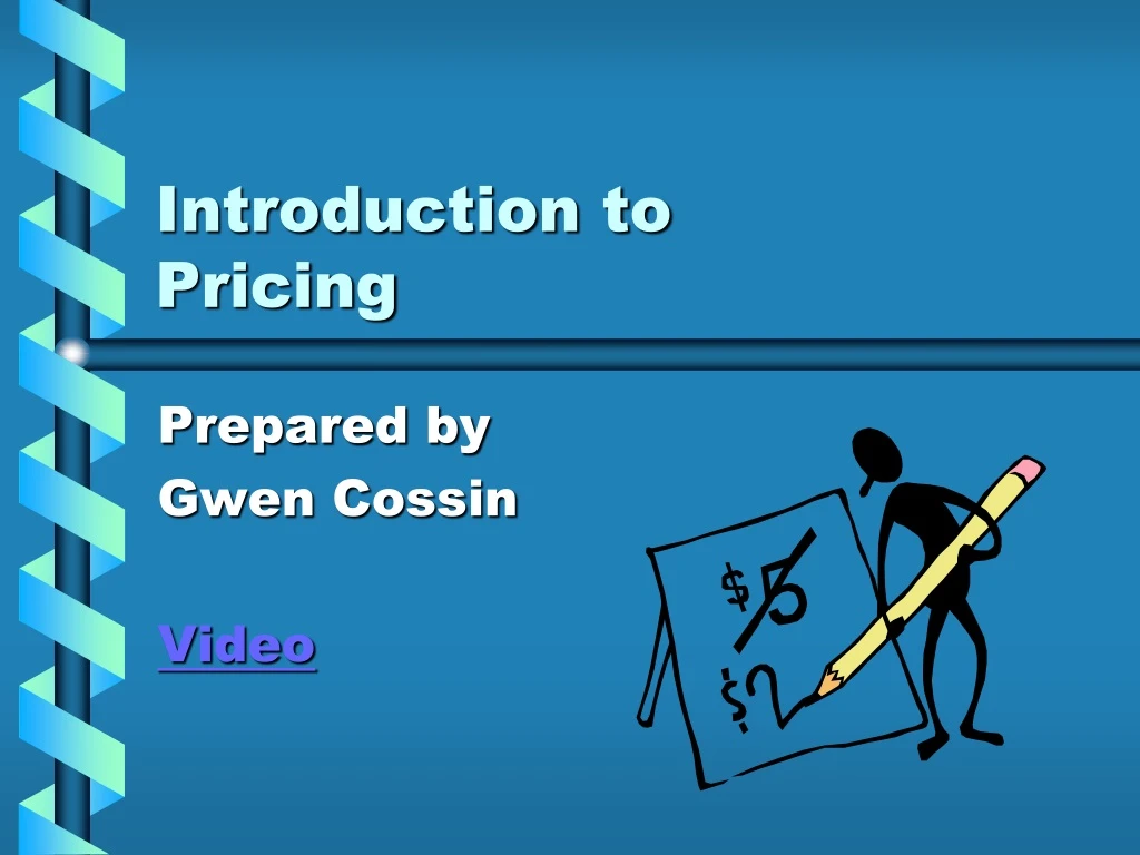 introduction to pricing