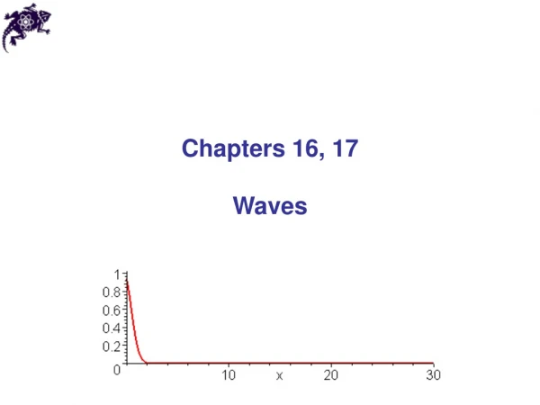 Chapters 16, 17 Waves