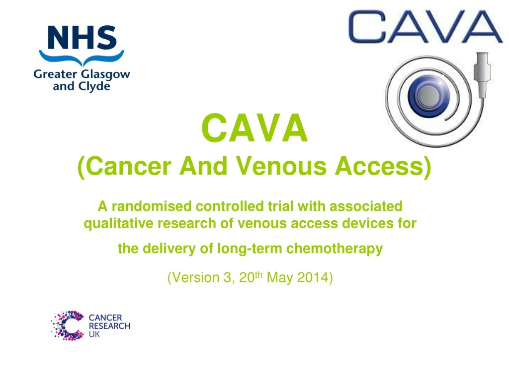 cava cancer and venous access