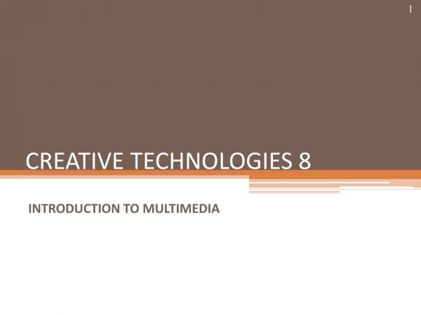 CREATIVE TECHNOLOGIES 8