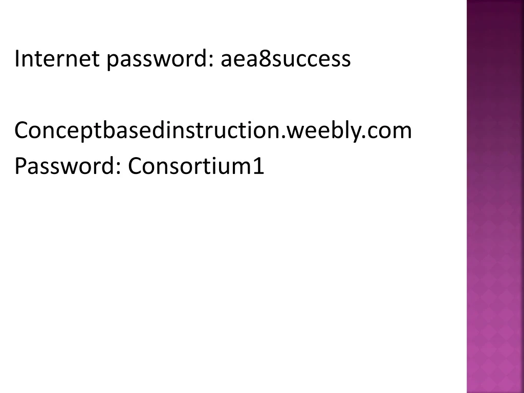 internet password aea8success