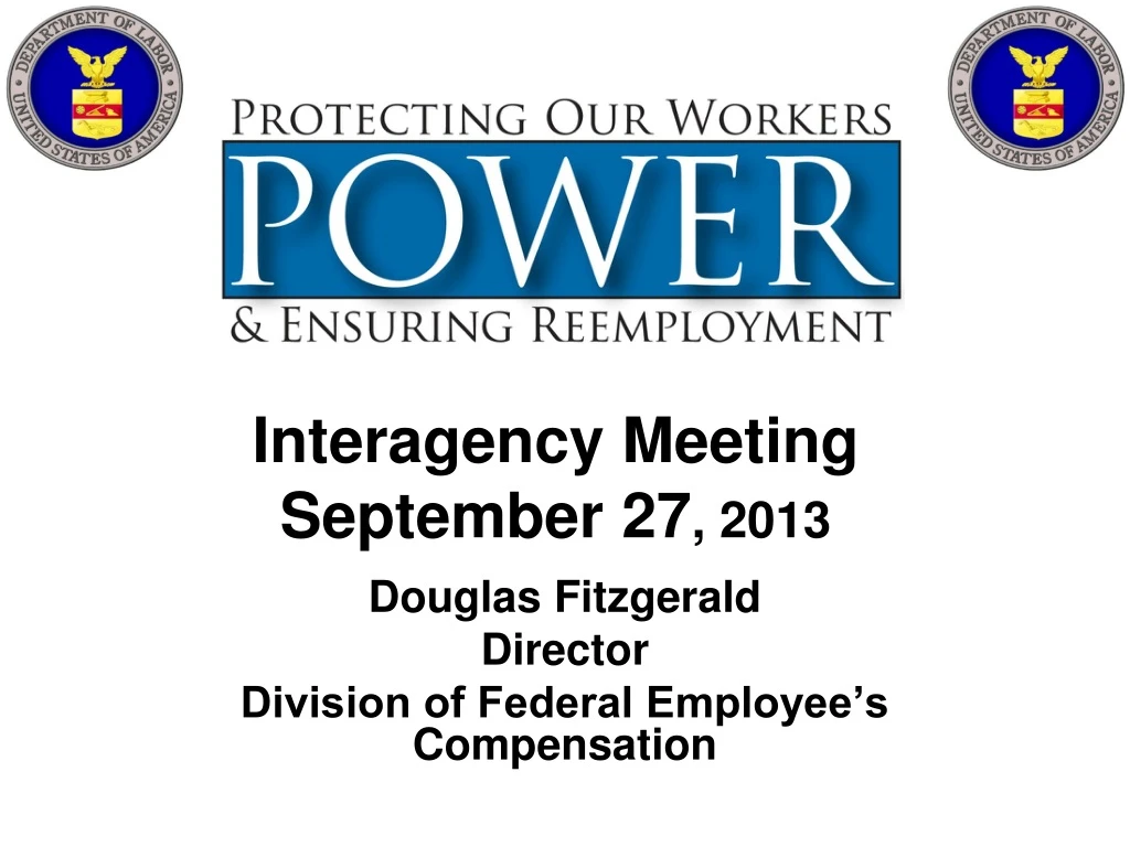 interagency meeting september 27 2013