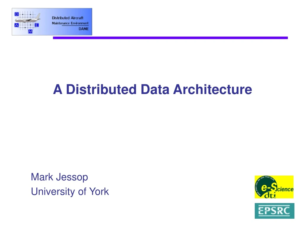 a distributed data architecture